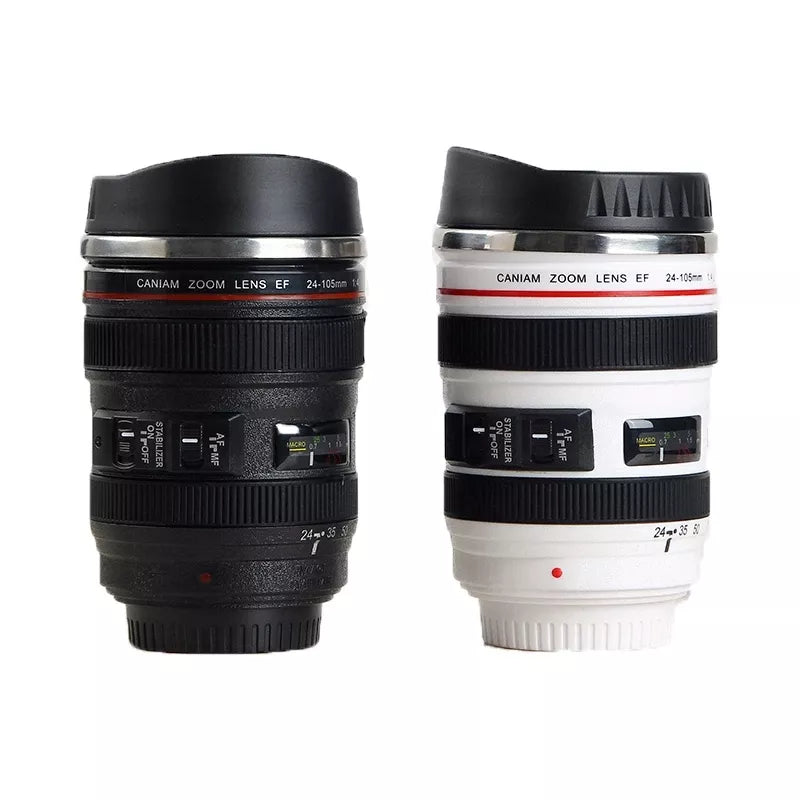 Câmera de aço inoxidável EF24-105mm lente para café